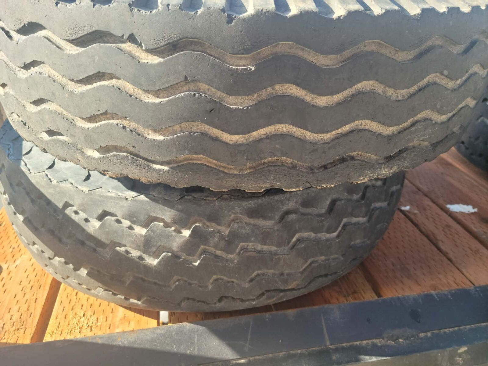 5 Used Trailer Tires – Power King Low Boy HD II – 18-14.5 – Great Tread – $40 Each