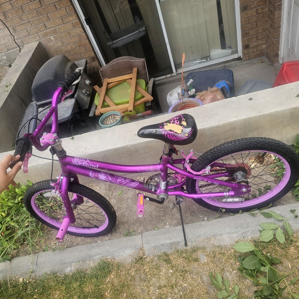 Mongoose and Dynacraft Kids' Bikes - 2 Used Bicycles, Black & Purple