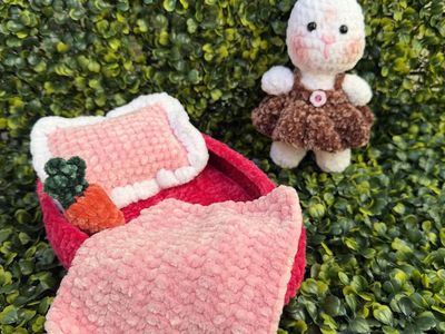 Handmade Easter Bunny Playset