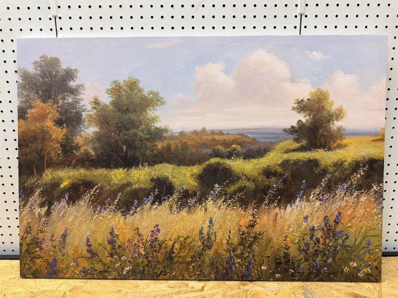 beautiful wildflower forest landscape wall art/painting