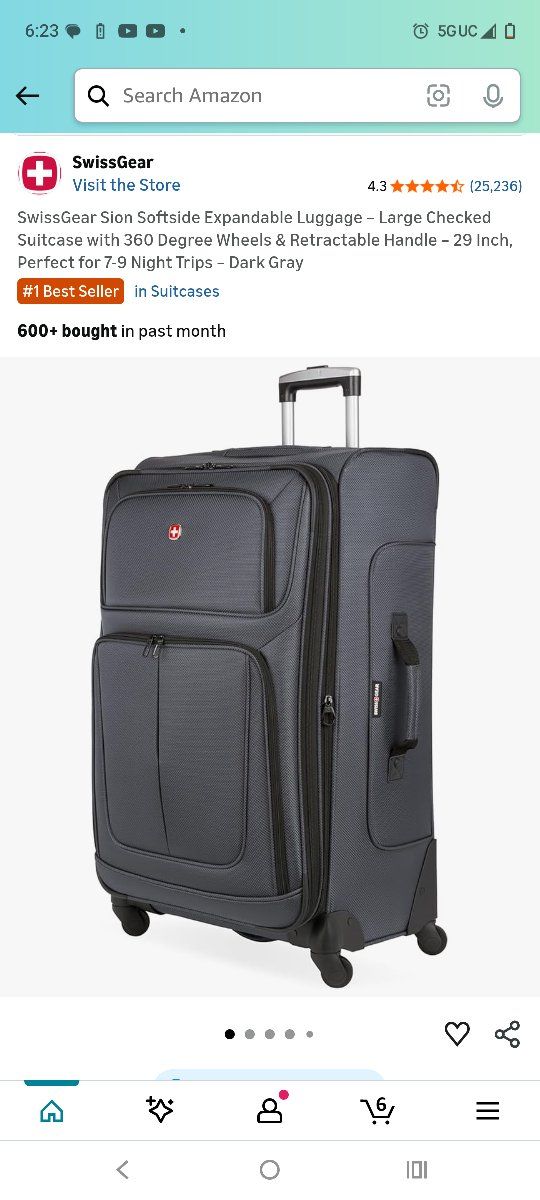 new Swiss gear 29inch expandable suitcase