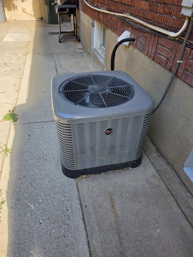 Rheem 2 Ton HVAC System: Furnace and Outdoor Unit (Used)