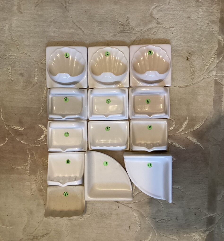 Ceramic Soap Dishes And Corner Shelves