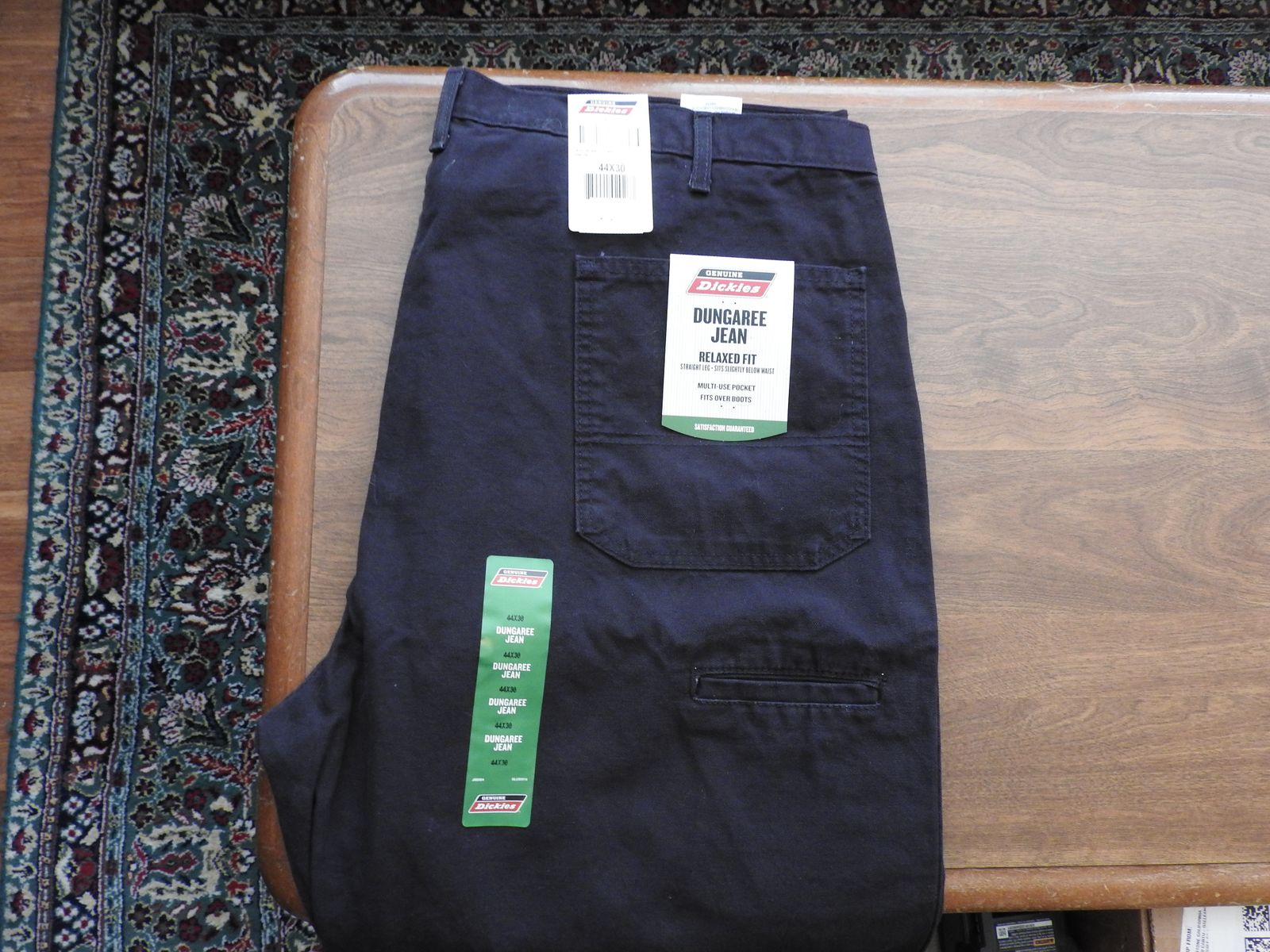 2 Pairs of Dickies Black Dungaree Jeans Relaxed fit straight leg 44 x 30 Men