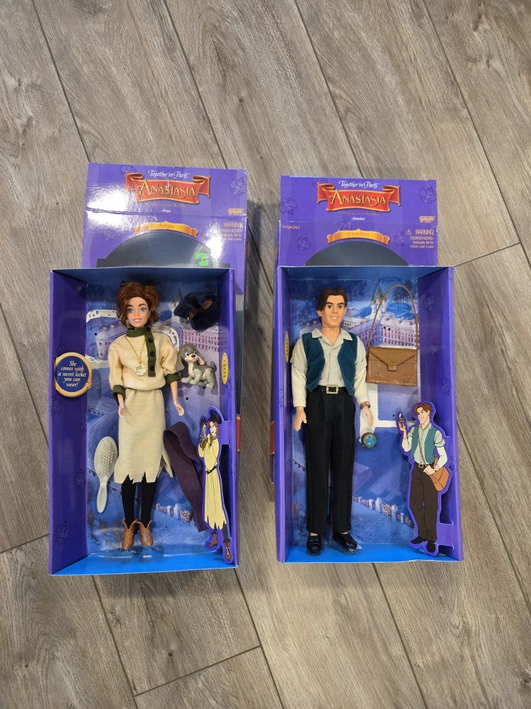Anastasia and Dimitri dolls 1997