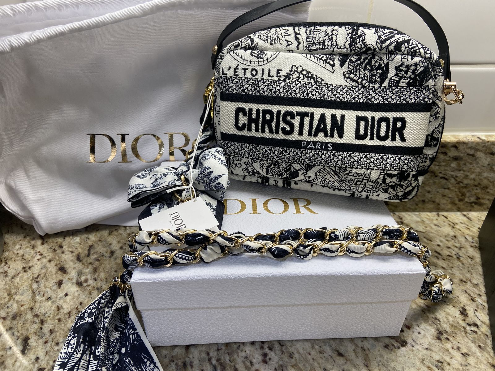 Christian Dior Crossbody Bag w/ Dust Bag & Box