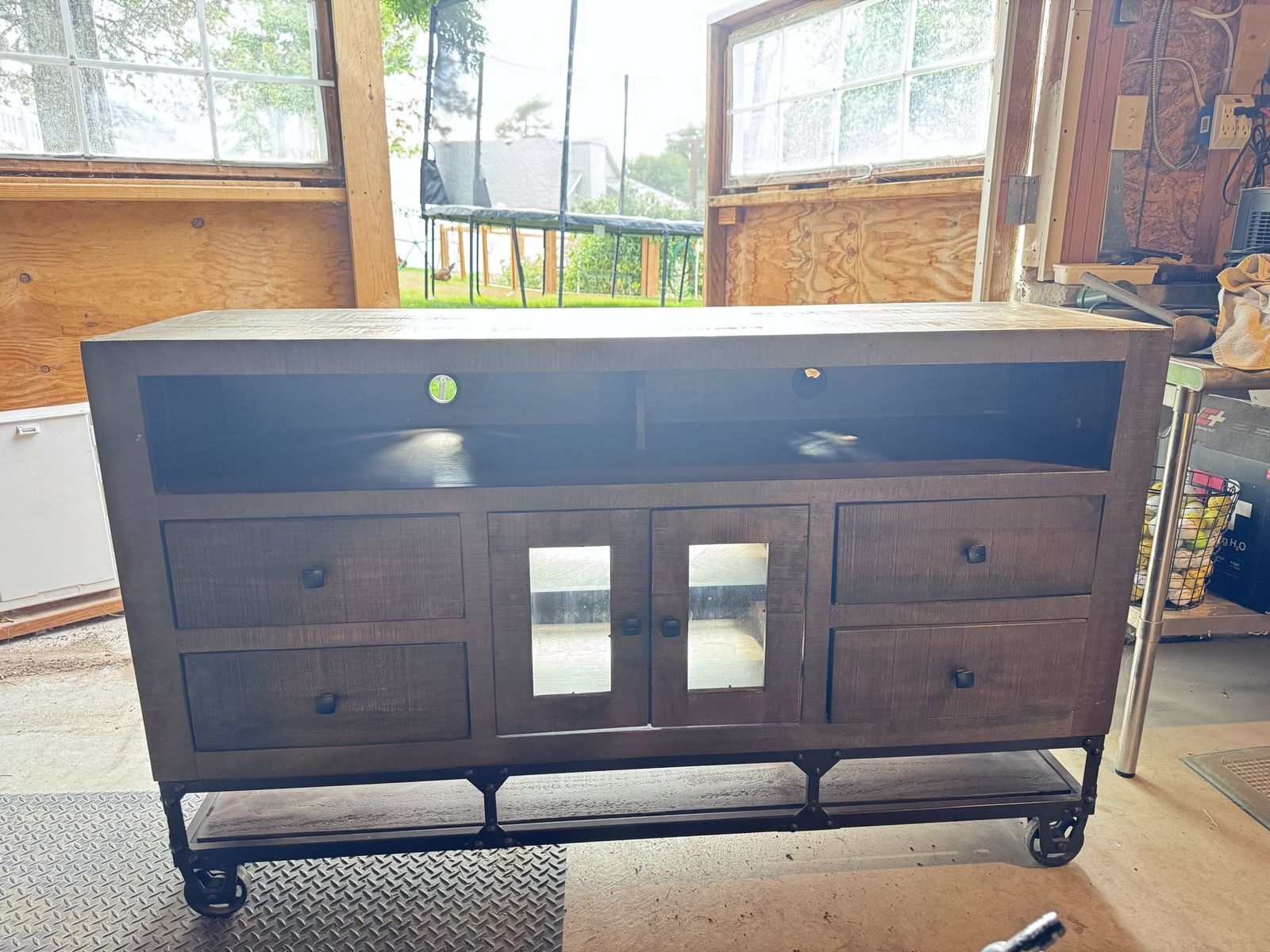 Reclaimed Wood Entertainment Center