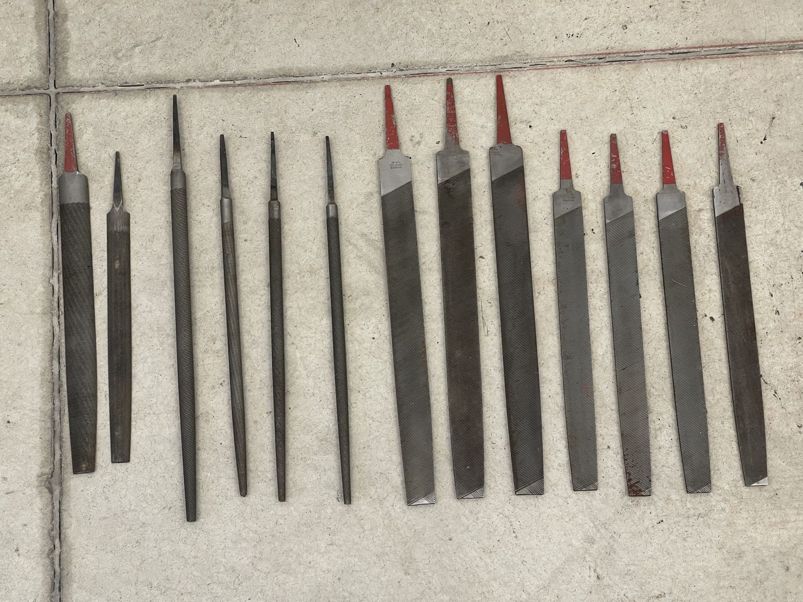 Assorted Metal Files Set - 12 Piece Hand Tools for Shaping, Sharpening, and Deburring