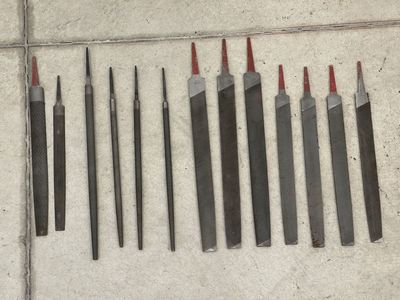 Assorted Metal Files Set - 12 Piece Hand Tools for Shaping, Sharpening, and Deburring