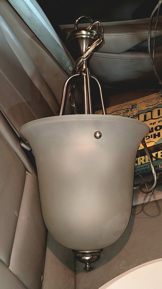 Set of 3 Brushed Nickel Foyer Hanging Lights