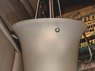 Set of 3 Brushed Nickel Foyer Hanging Lights