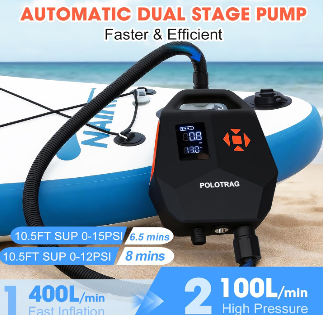 New in box Rechargeable SUP Pump Electric