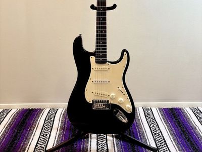 Squier Stratocaster Guitar.