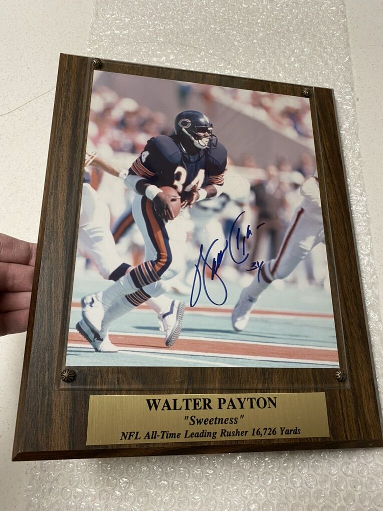 Walter Payton Auto Chicago Bears 8x10 Autograph