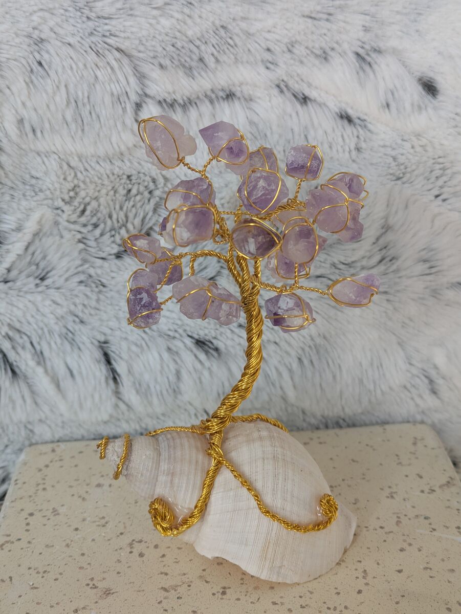 Amethyst Stone/crystal/gem/rock/shell tree