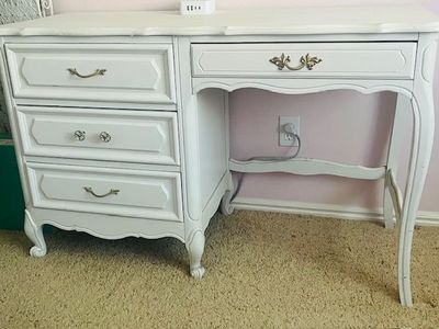 French Provincial Style Desk --White