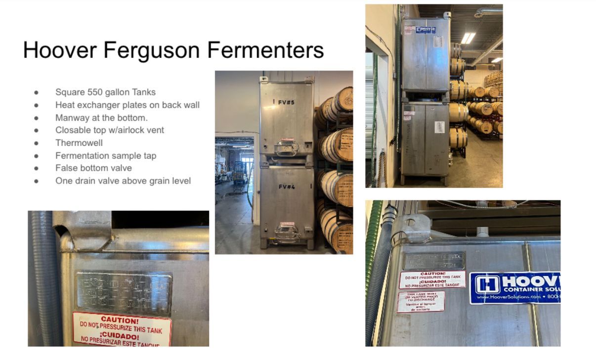 Fermenters - 550 Gallon Tanks
