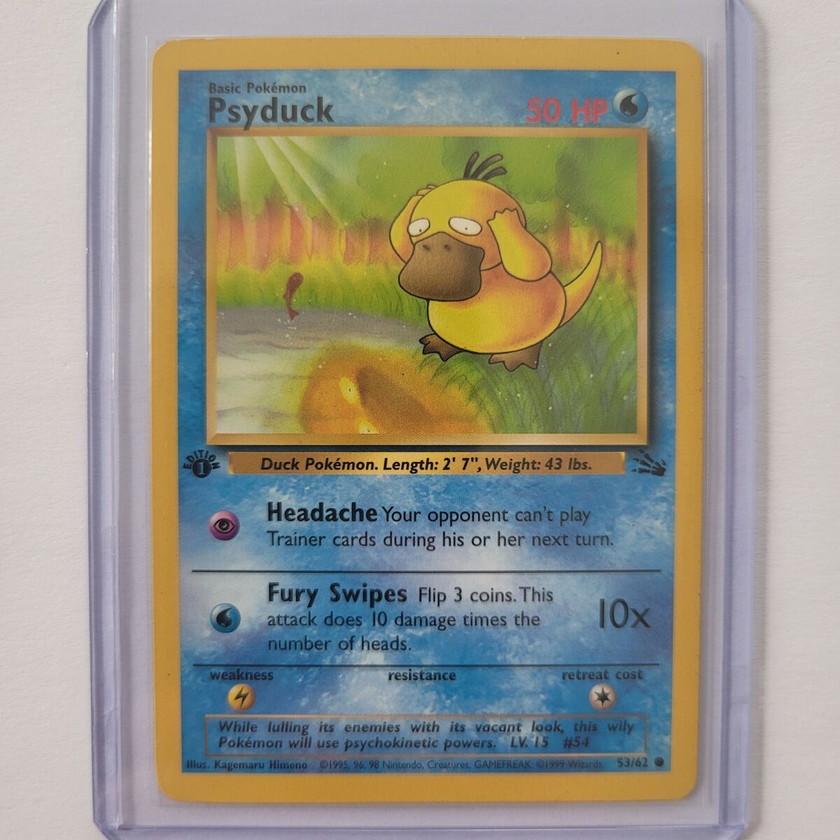 1999 Pokémon Cards 1st Edition Psyduck