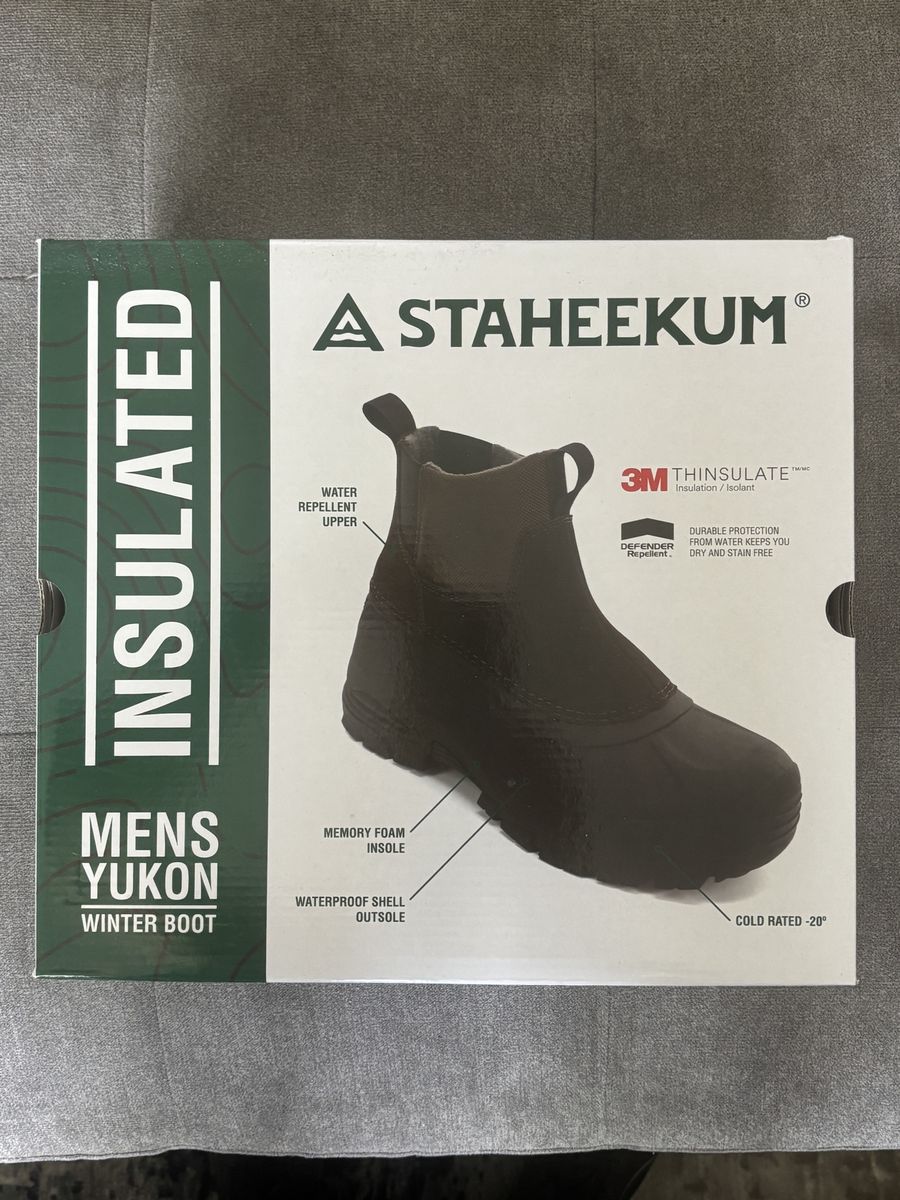 NEW! Men’s Staheekum Yucon Insulated Winter Boots — Size 10
