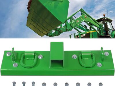JY PERFORMANCE Tractor Grab Hooks Compact Tractor Bucket Hooks Bolt Compatible with John Deere