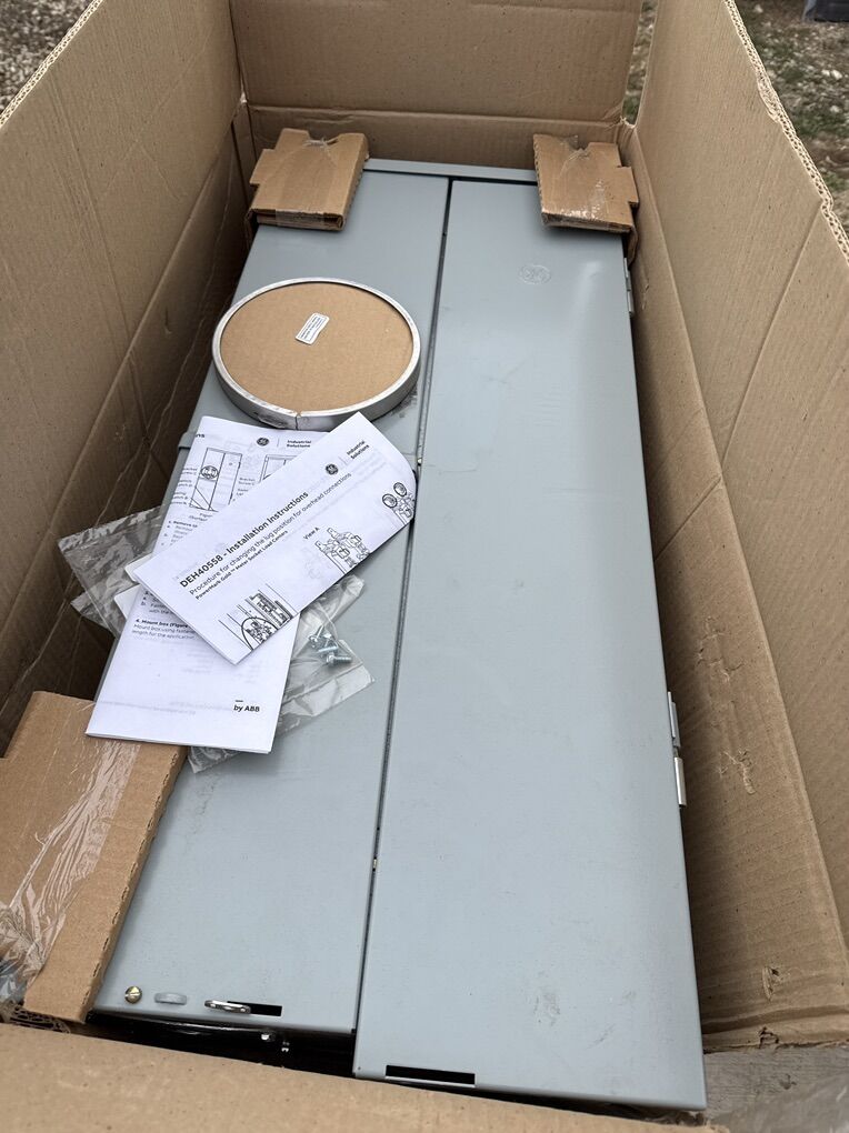 200 Amp Meter And Breaker Panel