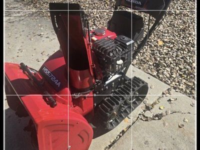 Honda snowblower 724 key start tracs joystick
