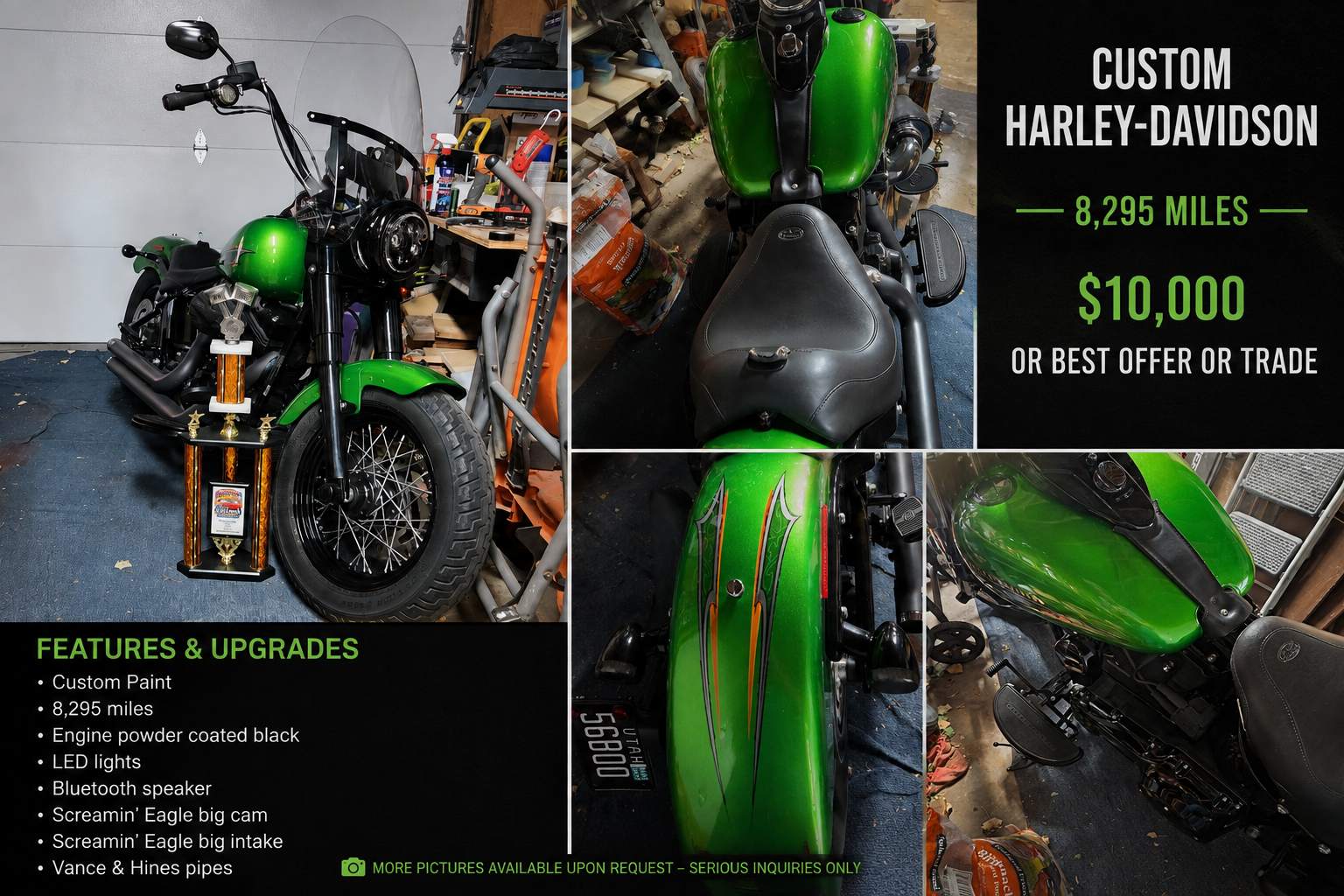 2015 Harley Softale Slim For Sale or Trade