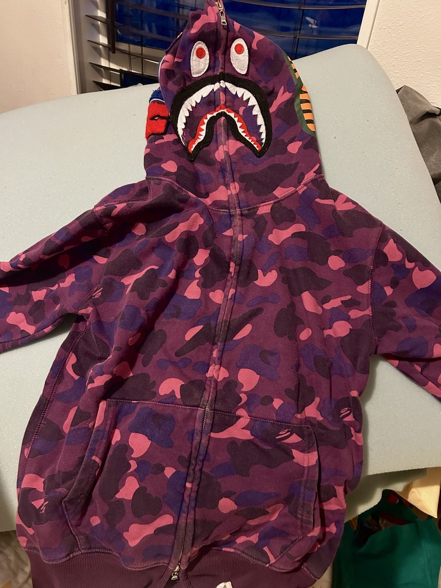 Purple Bape Hoodie 