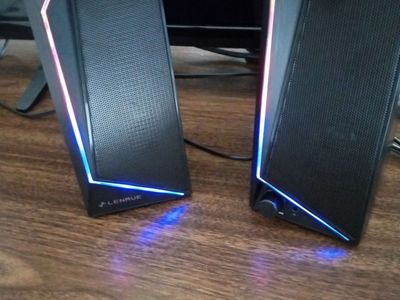 Gaming computer speakers with RGB lights