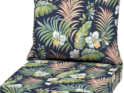 NEW Arden Outdoor Deep Seat Cushion Set, 22 in x 24 in, Weather-Proof, Rain-Proof, Fade Resistant