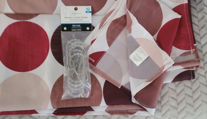 Shower Curtain & Hooks