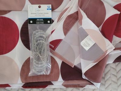 Shower Curtain & Hooks