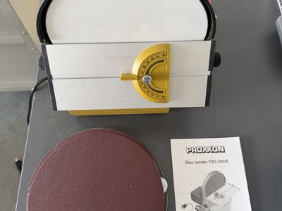 Proxxon TSG 250/E Precision 10" Disc Sander - Excellent Condition with 25 Extra Discs