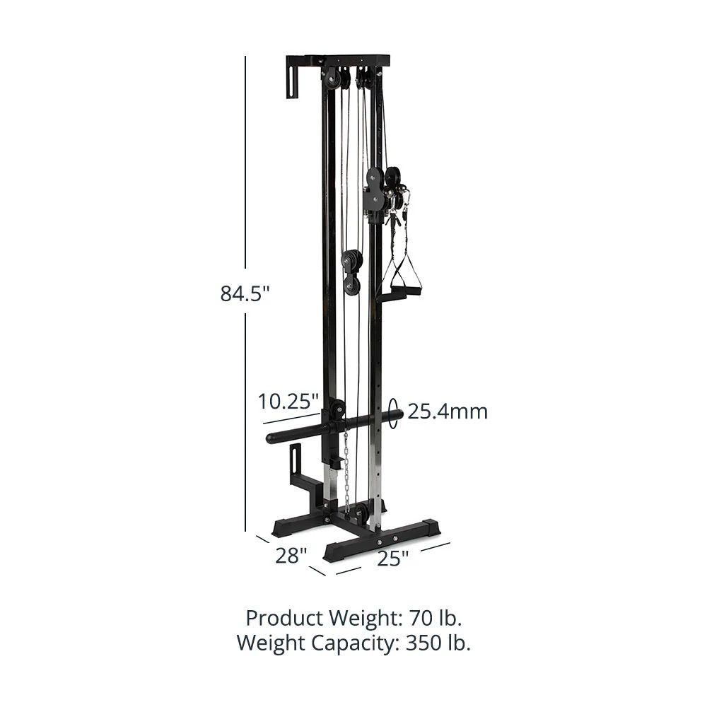 Wall and Rack Mounted Pulley Tower | Tall 84.5"
