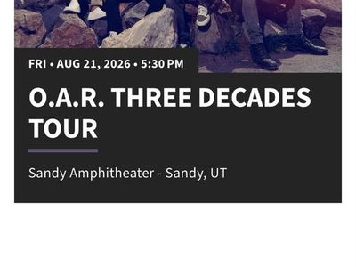 2 O.A.R. Three Decades Tour Tickets - Sandy Amphitheater (Aug 21, 2026)