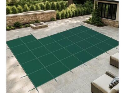 Safety Pool Cover 16' X 40' With Right End Step