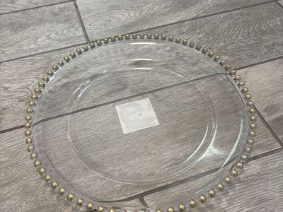 Gold Beaded Charger Plates