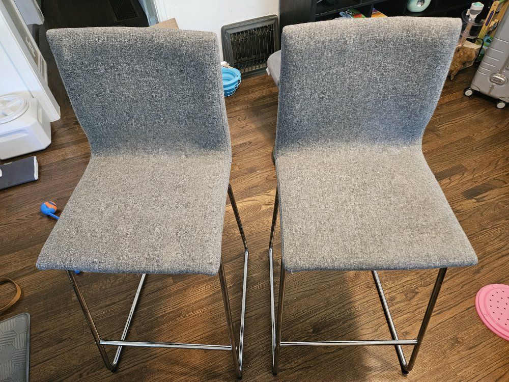 2 Gray Barstools