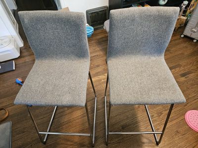 2 Gray Barstools