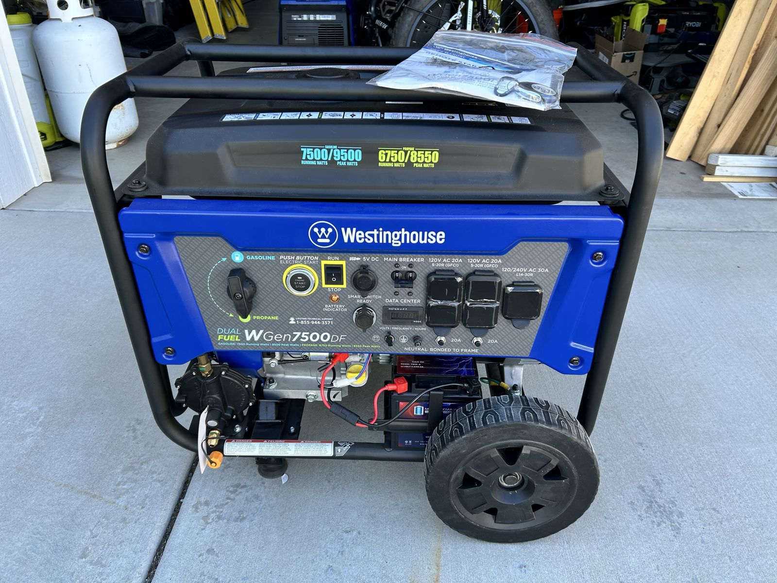 Westinghouse 9,500 Watt Generator