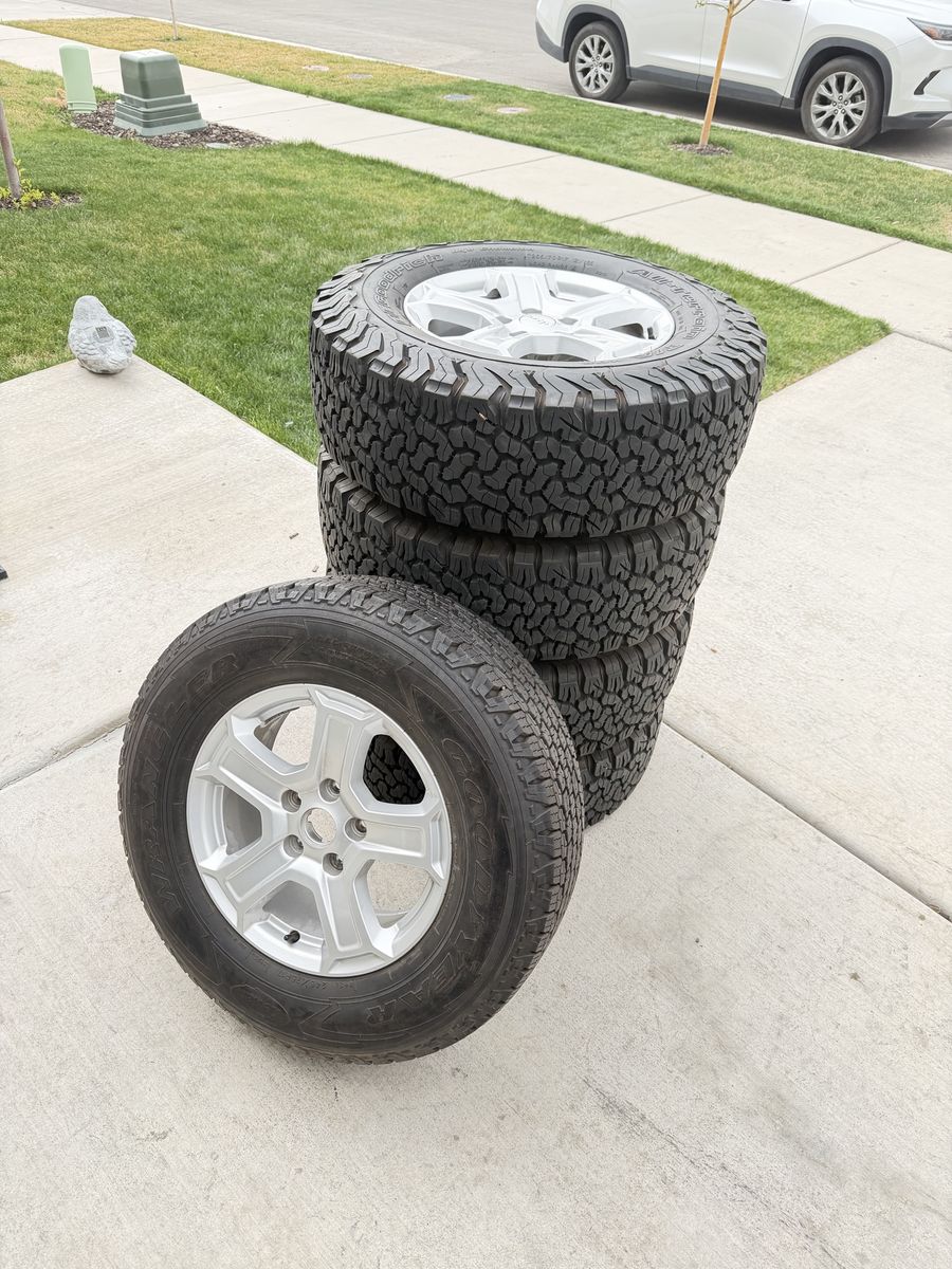 Jeep Wrangler Rims And Tires 265/70R17 Bfgoodrich