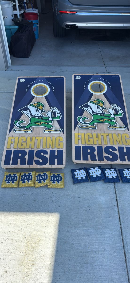 Notre Dame Fighting Irish Regulation Cornhole Set – $225 OBO