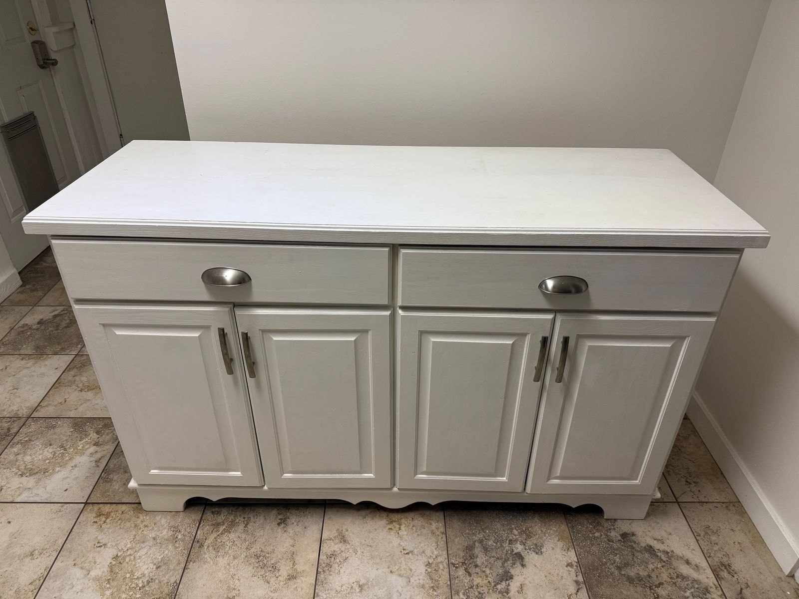 Wood White Double Dresser