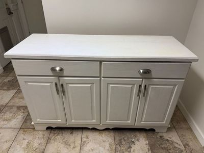 Wood White Double Dresser