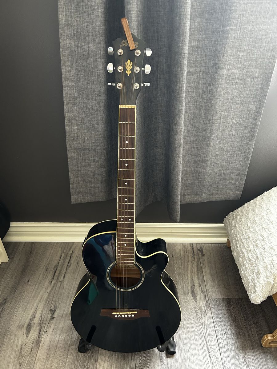 Ibanez Acoustic-Electric Guitar with Amp and Stand