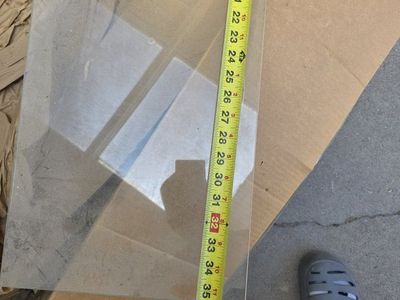 Clear Glass Pane - 15.5" x 38" (approx.) - Multi-purpose DIY project glass shelving. 5 pieces