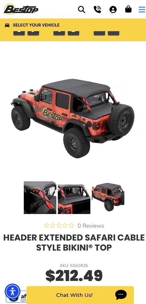 Bestop jeep wrangler cover