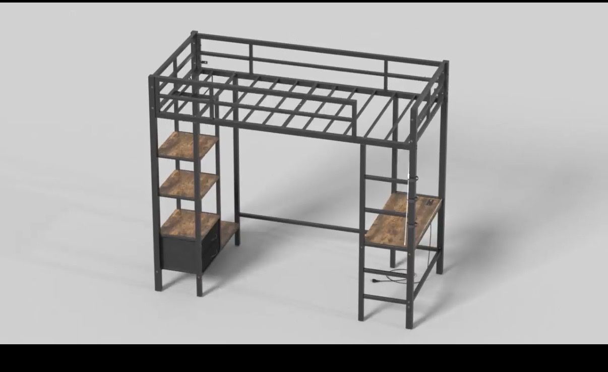 Twin loft bed