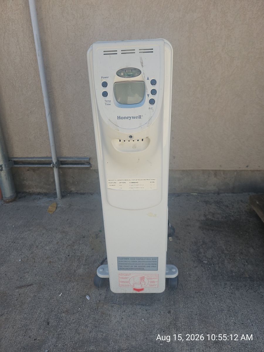 Portable Honeywell space heater