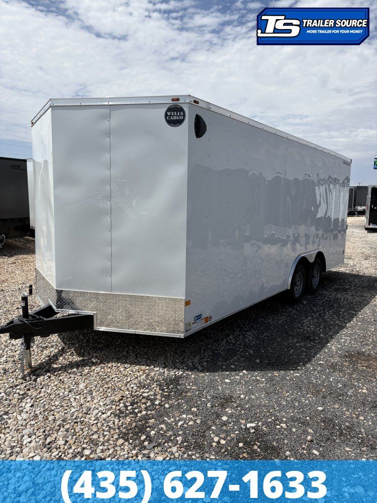 8.5x20 Wells Cargo FastTrac Enclosed Cargo Trailer - 7'0" Interior - 7K GVWR -